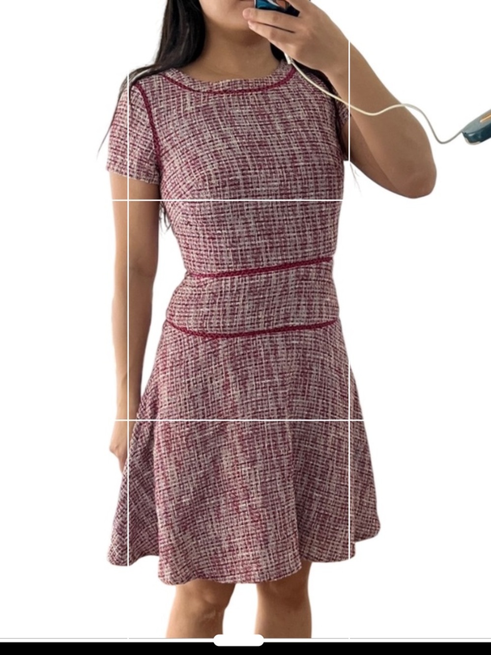 Banana Republic Pink Tweed Dress